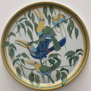 Hermès Toucan tart platter